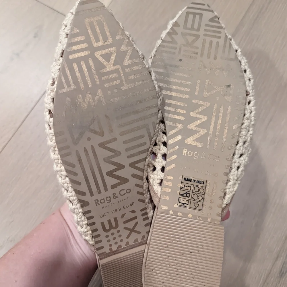 Beige Crochet Women's Shoes